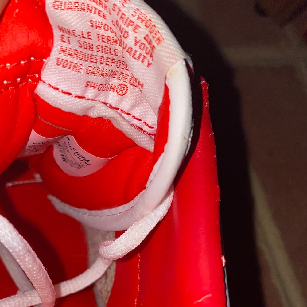 Nike Women's Red and White Heels - Picture 8 of 10